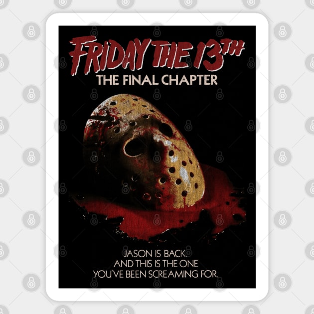 Friday the 13th, Jason Voorhees, Slasher. Horror Classic Magnet by StayTruePonyboy